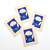 Fair trade baby themed mini batik gift card from Nepal