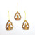 Fair trade candle olive wood Christmas tree ornament from Holyland Palestine