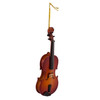 Kurt Adler Christmas Ornament, Wooden Violin in Hinged Case, 6.5"