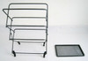 Zenithen Limited RMD7 Four Shelf Folding Rack with Fold-Away Wheels