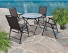 Westfield Outdoor S13-S998 SET 5-Pc. Set, Folding Chairs & Table