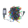 ProductWorks Indoor/Outdoor 150 Faceted LED-Mini Bulbs String Light Set with 8-Function Controller, Multicolored, 36ft