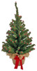 Good Tidings Norway Artificial Christmas Tree with Berries, Green, 24"
