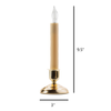 IMC Cape Cod  Electric Window Candle w/ Timer, Brass, 9.5"  (Qty 1) IMC Cape Cod  Electric Window Candle w/ Timer, Brass, 9.5"  (Qty 1)