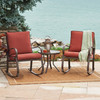 Bond Manufacturing Company Four Seasons Rocking Bistro Outdoor Patio Furniture Set, 3 Piece