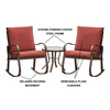 Bond Manufacturing Company Four Seasons Rocking Bistro Outdoor Patio Furniture Set, 3 Piece