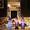 ProductWorks 7-Foot Candy Cane Lane Inflatable Penguin Outdoor Holiday Display