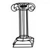 Very Cool Stuff Tall Metal Gazing Globe Stand, Black, 14in (Assorted - 1 Style Selected by Shipper)