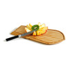 XXD Bamboo Riva Cutting & Cheese Board – Sculptural Caramelized Bamboo Design Inspired by Classic Motorboats, 16"