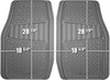 Armor All Custom Access 78831 2-Piece Grey All Season Truck/SUV Rubber Floor Mat