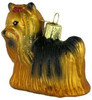 Old World Christmas 12151 Glass Blown Yorkie Ornament