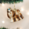 Old World Christmas Glass Blown Ornament, Shih Tzu (With OWC Gift Box)