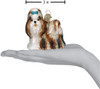 Old World Christmas Glass Blown Ornament, Shih Tzu (With OWC Gift Box)
