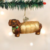 Old World Christmas Glass Blown Ornament, Wiener Dog (With OWC Gift Box)