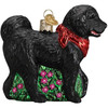 Old World Christmas Glass Blown Ornament, Black Doodle Dog (With OWC Gift Box)