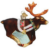 Old World Christmas Blown Glass Ornament for Christmas Tree, Reindeer