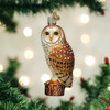 Old World Christmas Glass Blown Ornament for Christmas Tree, Barn Owl