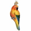 Old World Christmas Glass Blown Christmas Ornament, Sun Conure (With OWC Gift Box)