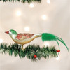 Old World Christmas Glass Blown Clip On Christmas Ornament, Christmas Bird