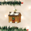 Old World Christmas Glass Blown Christmas Ornament, Log Cabin (With OWC Gift Box)