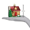 Old World Christmas Blown Glass Ornament for Christmas Tree, Lake Cabin