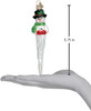 Old World Christmas Glass Blown Ornament for Christmas Tree, Icicle Snowman