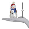 Old World Christmas Blown Glass Ornament for Christmas Tree, Happy Snowman Old World Christmas Blown Glass Ornament for Christmas Tree, Happy Snowman