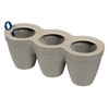 Keter Indoor/Outdoor Ivy 3 Pot Herb Planter, Taupe, 13in