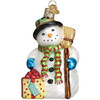 Old World Christmas Glass Blown Ornament for Christmas Tree, Gleeful Snowman