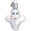 Old World Christmas Glass Blown Ornament, Miniature Ghost (With OWC Gift Box)