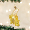 Old World Christmas Glass Blown Ornament for Christmas Tree, Peeled Banana