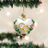 Old World Christmas Glass Blown Ornament for Christmas Tree, Wedding Heart