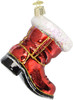 Old World Christmas Glass Blown Christmas Ornament, Santa Boot (With OWC Gift Box)