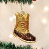Old World Christmas Glass Blown Ornament, Field Boot (With OWC Gift Box)