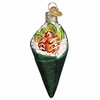 Old World Christmas Blown Glass Ornament for Christmas Tree, Sushi Hand Roll