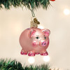 Old World Christmas Blown Glass Ornament for Christmas Tree, Piggy Bank