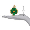 Old World Christmas Glass Blown Ornament for Christmas Tree, Shamrock
