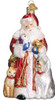 Old World Christmas Glass Blown Ornament, Santa's Furry Friends (With OWC Gift Box)