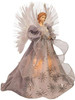 Kurt Adler (AD0601) 16-Inch Fiber Optic White, Silver & Gray Angel Tree Topper