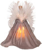 Kurt Adler (AD0601) 16-Inch Fiber Optic White, Silver & Gray Angel Tree Topper