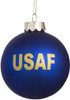 Kurt Adler (#AF4142)  Glass U.S. Air Force Ball Ornament, 80mm