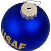 Kurt Adler Two-sided Glass Ball Ornament, United States Air Force Emblem, Blue, 3"