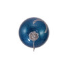 Kurt Adler Two-sided Glass Ball Ornament, United States Air Force "Aim High", Blue, 3"