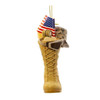 Kurt Adler Resin Ornament for Christmas Tree, U.S. Army Boot with U.S.A Flag and Icons