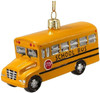Kurt Adler Noble Gems Glass Ornament for Christmas Tree, Yellow School Bus