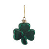 Kurt Adler Noble Gems Glass Ornament for Christmas Tree, Shamrock