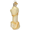 Old World Christmas Glass Blown Ornament for Christmas Tree, Rawhide Bone