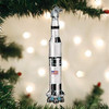 Old World Christmas Blown Glass Ornament for Christmas Tree, Saturn V Rocket