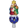 Old World Christmas Glass Blown Nativity Tree Top Ornament Old World Christmas Glass Blown Nativity Tree Top Ornament