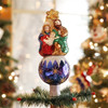 Old World Christmas Blown Glass Tree Topper, Nativity, 9.25in